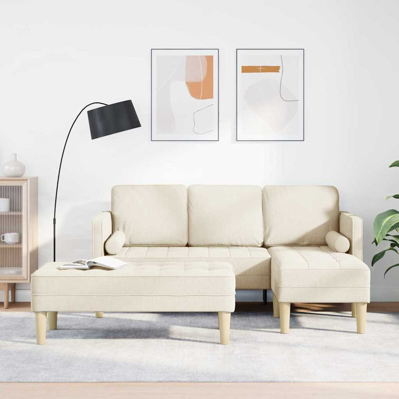 vidaXL Kanapé Szett 2 pcs Vászon 173 x 131 x 67 cm szövet