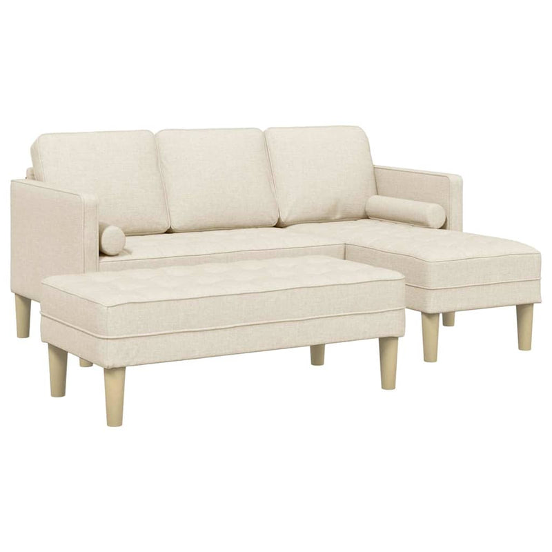 vidaXL Kanapé Szett 2 pcs Vászon 173 x 131 x 67 cm szövet