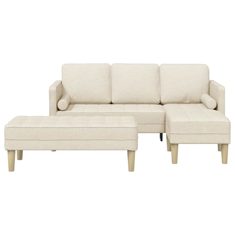 vidaXL Kanapé Szett 2 pcs Vászon 173 x 131 x 67 cm szövet