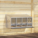 vidaXL horganyzott ezüst fém csirke fészekrakó doboz 4 rekesszel