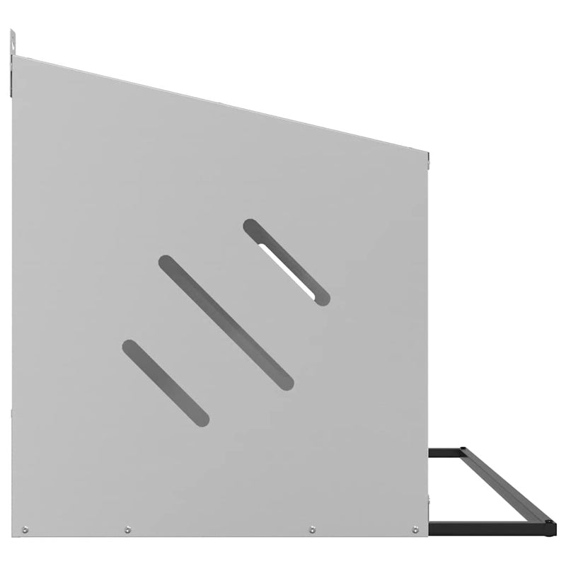 vidaXL horganyzott ezüst fém csirke fészekrakó doboz 3 rekesszel