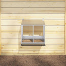 vidaXL horganyzott ezüst fém csirke fészekrakó doboz 2 rekesszel