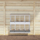 vidaXL horganyzott ezüst fém csirke fészekrakó doboz 8 rekesszel