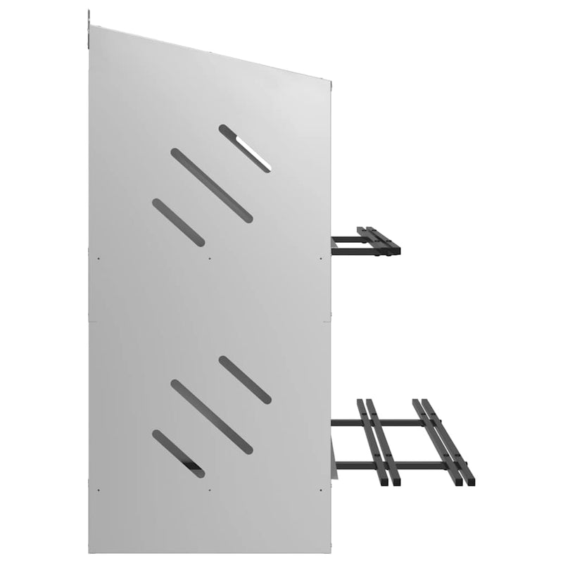 vidaXL horganyzott ezüst fém csirke fészekrakó doboz 8 rekesszel