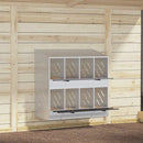 vidaXL horganyzott ezüst fém csirke fészekrakó doboz 8 rekesszel