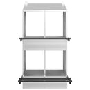 vidaXL horganyzott ezüst fém csirke fészekrakó doboz 4 rekesszel