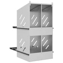 vidaXL horganyzott ezüst fém csirke fészekrakó doboz 4 rekesszel