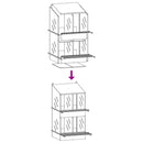 vidaXL horganyzott ezüst fém csirke fészekrakó doboz 4 rekesszel