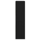 vidaXL Ruhásszekrény polcokkal Fekete tölgy 100 x 50 x 200 cm Faanyag