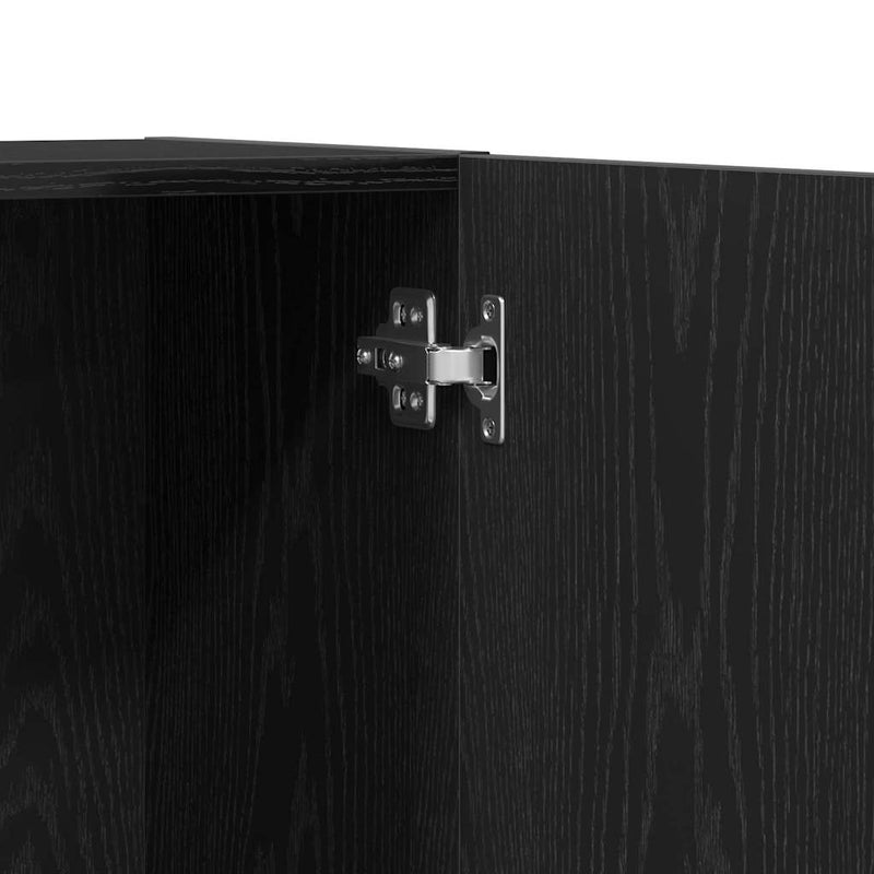 vidaXL Irodai szekrény polcokkal Musta tammi 60 x 32 x 190 Faanyag
