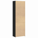 vidaXL Irodai szekrény polcokkal Fekete tölgy 60 x 32 x 190 cm Faanyag
