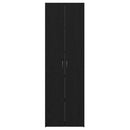 vidaXL Irodai szekrény polcokkal Fekete tölgy 60 x 32 x 190 cm Faanyag