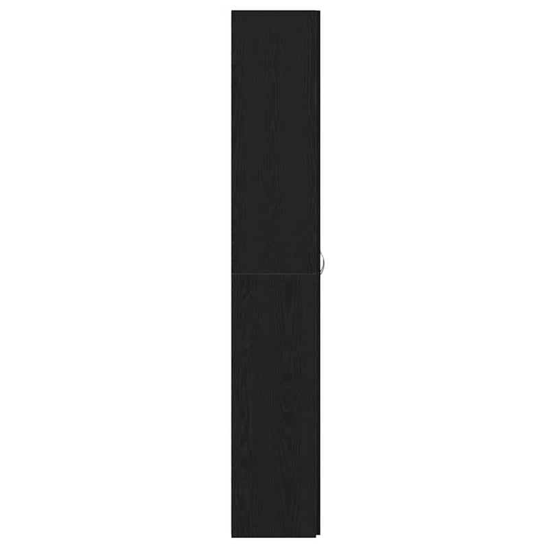vidaXL Irodai szekrény polcokkal Musta tammi 60 x 32 x 190 Faanyag