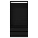 vidaXL Ruhásszekrény fiókkal Musta tammi 100 x 50 x 200 cm Faanyag