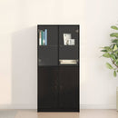 vidaXL Magasfiú Fekete tölgy 68 x 37 x 142 cm