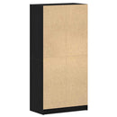 vidaXL Magasfiú Fekete tölgy 68 x 37 x 142 cm