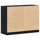vidaXL Széf Fekete tölgy 100 x 37 x 75.5 cm