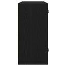 vidaXL Széf Fekete tölgy 100 x 37 x 75.5 cm