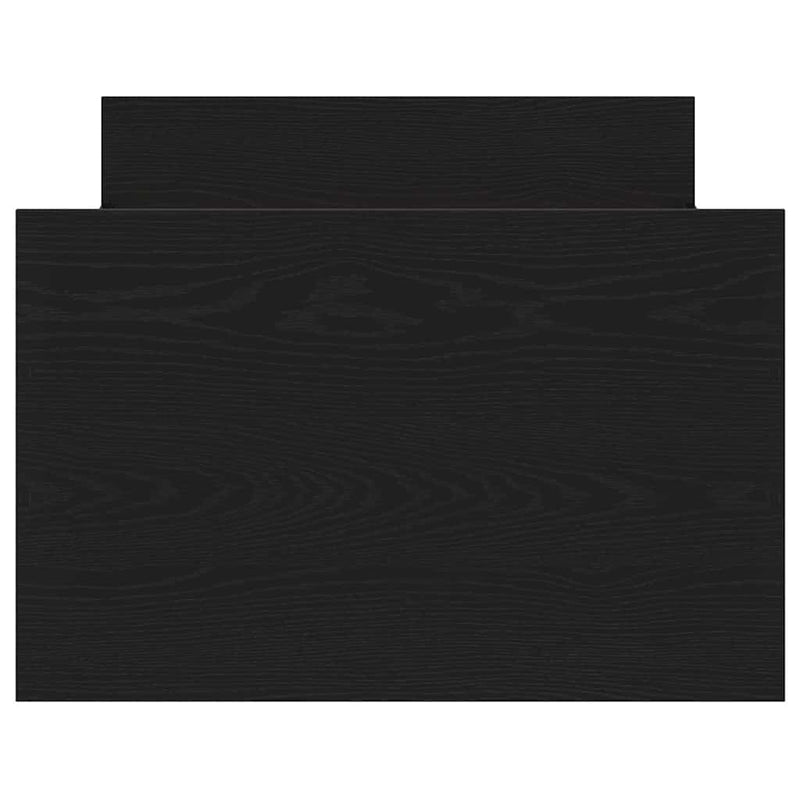 vidaXL Ágykeret fejtámlával fiókkal Musta tammi 75 x 190 cm Faanyag