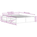 vidaXL antik fa szerelt fa ágykeret matrac nélkül 150x200 cm