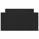 vidaXL Ágykeret fejtámlával fiókkal Musta tammi 90 x 200 cm Faanyag