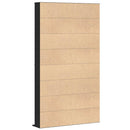 vidaXL CD szekrény polcokkal Fekete tölgy 101 x 23 x 177,5 cm Faanyag