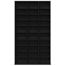 vidaXL CD szekrény polcokkal Fekete tölgy 101 x 23 x 177,5 cm Faanyag