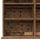 vidaXL CD szekrény polcokkal Régi fa 101 x 23 x 177,5 cm Faanyag