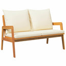 vidaXL Kerti pad Olaj Természetes 115 x 65 x 71 cm Tömör Akácfa