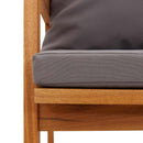 vidaXL Kerti pad Olaj Természetes 115 x 65 x 71 cm Tömör Akácfa