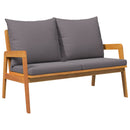 vidaXL Kerti pad Olaj Természetes 115 x 65 x 71 cm Tömör Akácfa