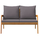vidaXL Kerti pad Olaj Természetes 115 x 65 x 71 cm Tömör Akácfa