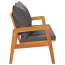 vidaXL Kerti pad Olaj Természetes 115 x 65 x 71 cm Tömör Akácfa