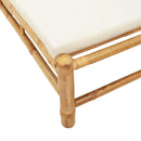 vidaXL bambusz napozóágy párnákkal 55x199x30 cm