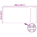 vidaXL Rovarháló Fehér 60 x 1000 cm Acél