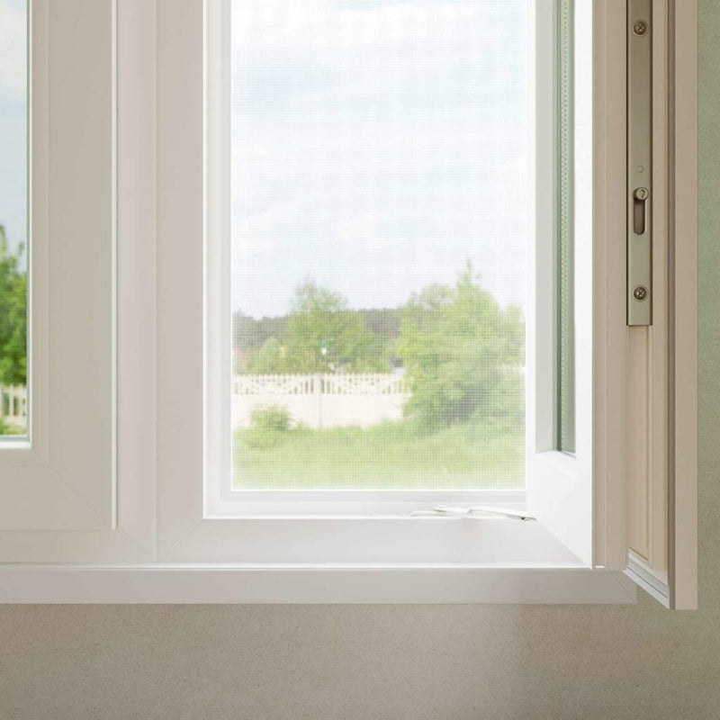 vidaXL Rovarháló Fehér 112 x 1000 cm Acél