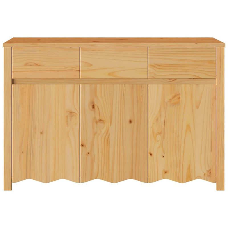 vidaXL Barna 114 x 43 x 75.5 cm Tömör fenyőfa