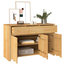 vidaXL Széf Drammen Tölgyszínű 114 x 43 x 75.5 cm Tömör fenyőfa