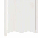 vidaXL Széf fiókkal Drammen Fehér 114 x 43 x 75,5 cm Tömör fenyőfa