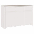 vidaXL Széf fiókkal Drammen Fehér 114 x 43 x 75,5 cm Tömör fenyőfa