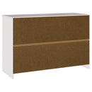 vidaXL Széf fiókkal Drammen Fehér 114 x 43 x 75,5 cm Tömör fenyőfa
