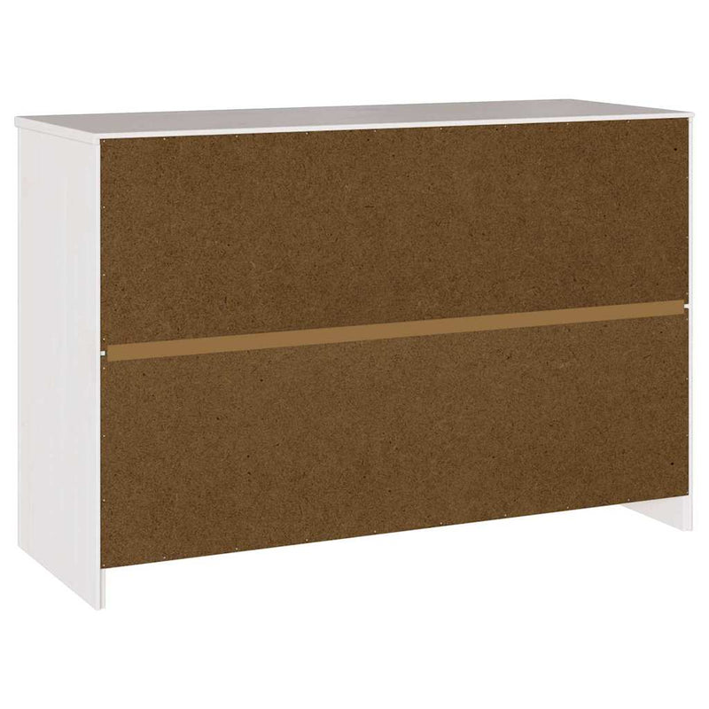 vidaXL Széf Drammen Fehér 114 x 43 x 75.5 cm Tömör fenyőfa