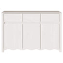 vidaXL Széf fiókkal Drammen Fehér 114 x 43 x 75,5 cm Tömör fenyőfa