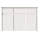 vidaXL Széf Drammen Fehér 114 x 43 x 75.5 cm Tömör fenyőfa