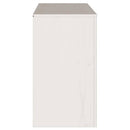 vidaXL Széf fiókkal Drammen Fehér 114 x 43 x 75,5 cm Tömör fenyőfa