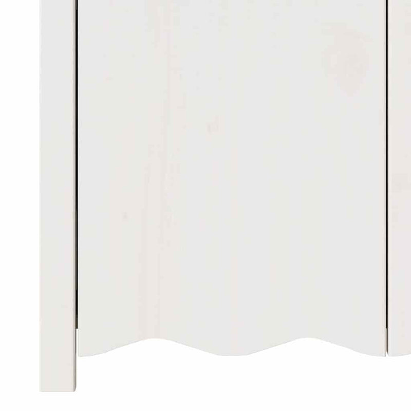 vidaXL Oldalszekrény Fehér 79 x 43 x 75.5 cm Tömör fenyőfa