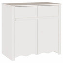 vidaXL Széf fiókkal Drammen Fehér 79 x 43 x 75.5 cm Tömör fenyőfa