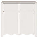 vidaXL Széf fiókkal Drammen Fehér 79 x 43 x 75.5 cm Tömör fenyőfa