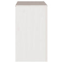 vidaXL Széf fiókkal Drammen Fehér 79 x 43 x 75.5 cm Tömör fenyőfa