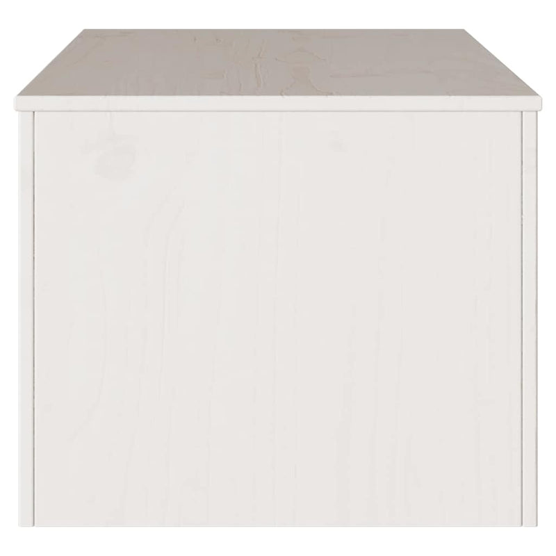 vidaXL Dohányzóasztal Drammen Fehér 99 x 55 x 45 cm Tömör fenyőfa